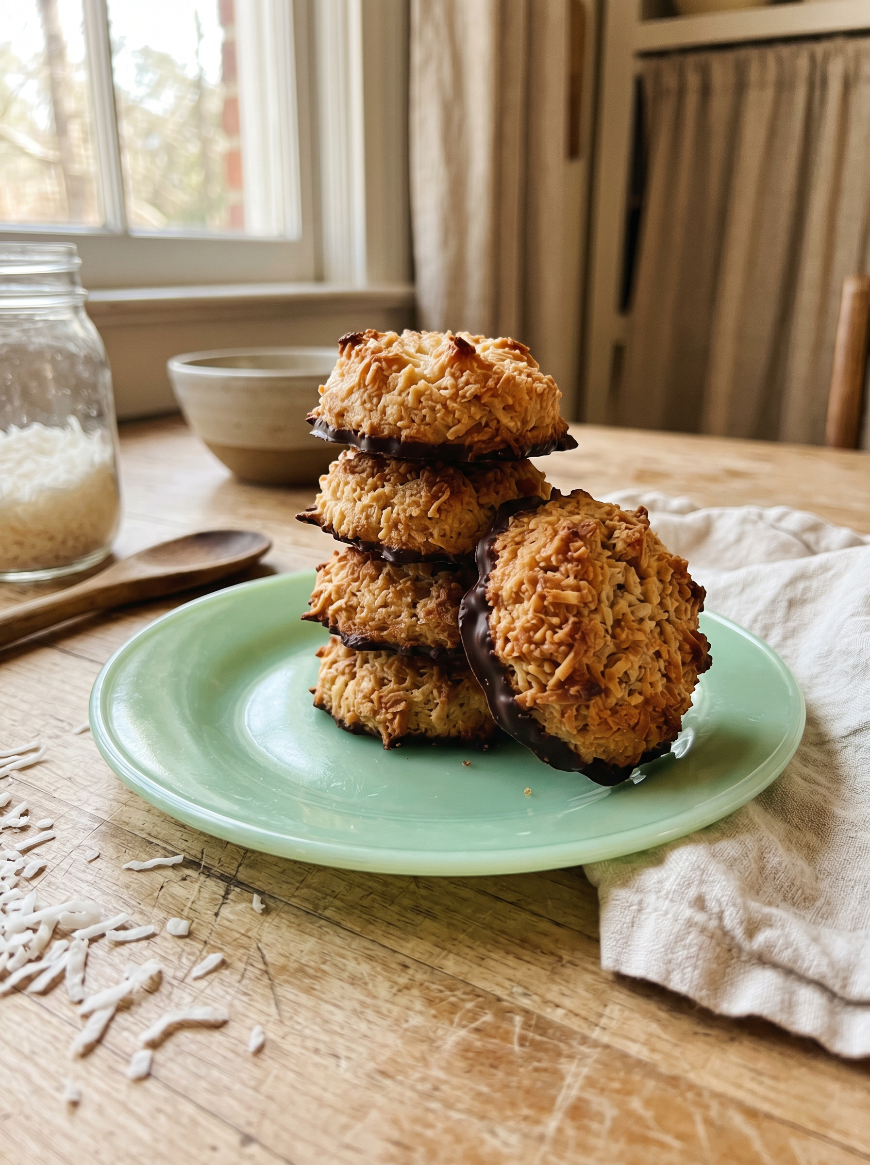 2-Ingredient Coconut Cookies
