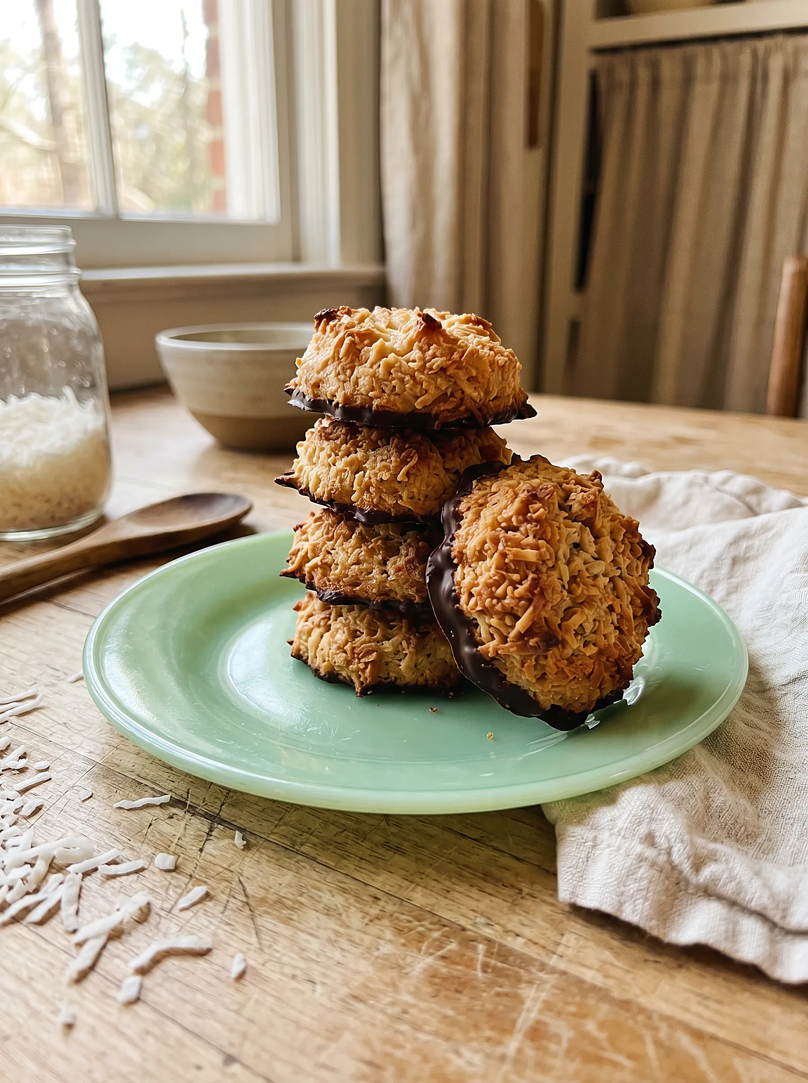 2-Ingredient Coconut Cookies