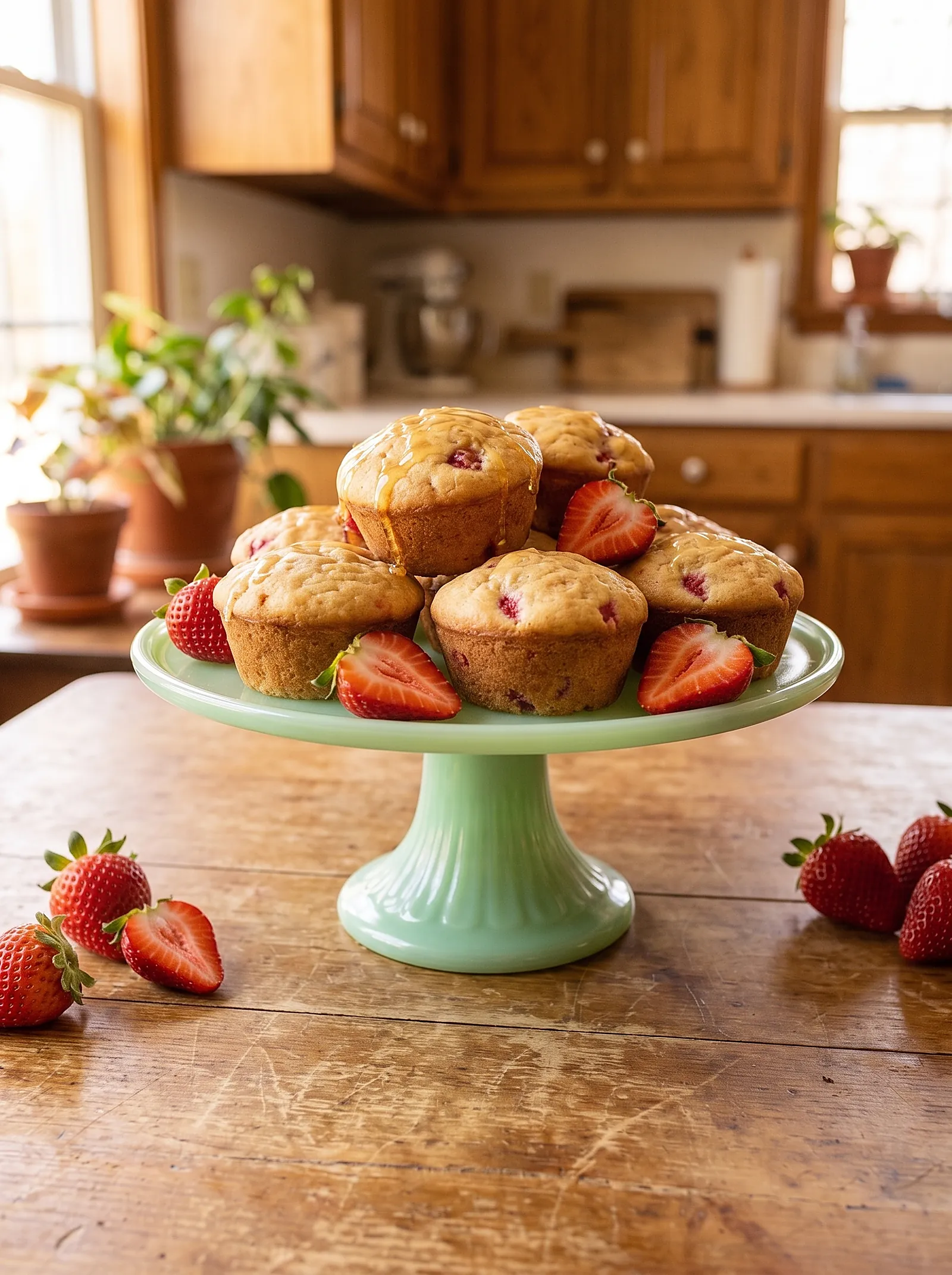 Cottage Cheese Strawberry Pancake Muffins - photo 3