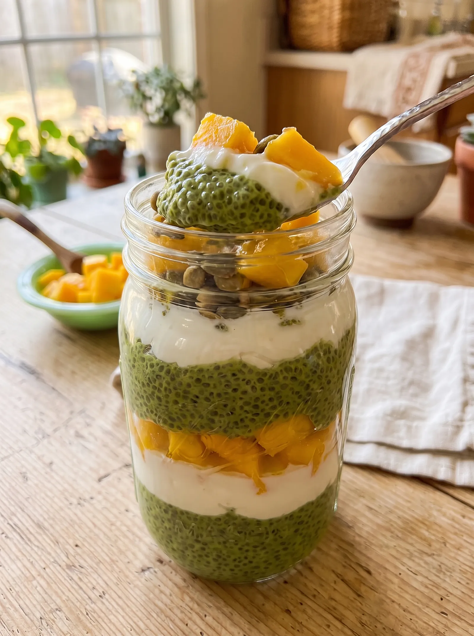 Matcha Chia Mango Parfait - photo 2