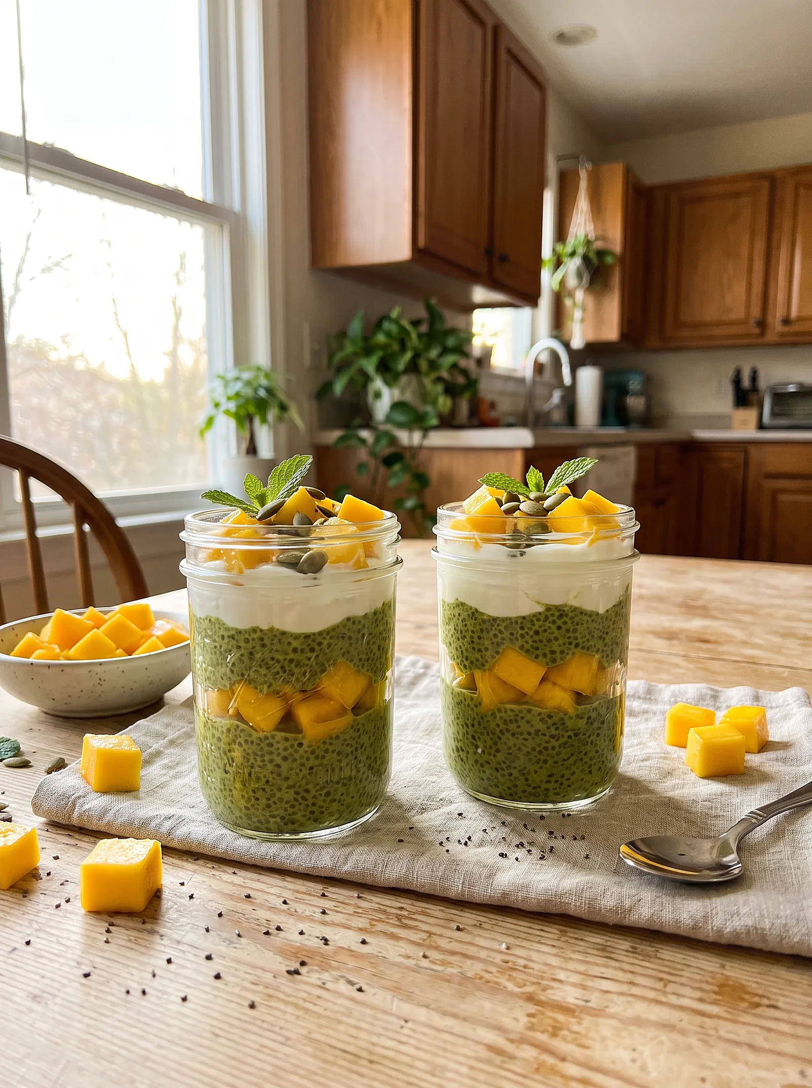 Matcha Chia Mango Parfait - photo 3