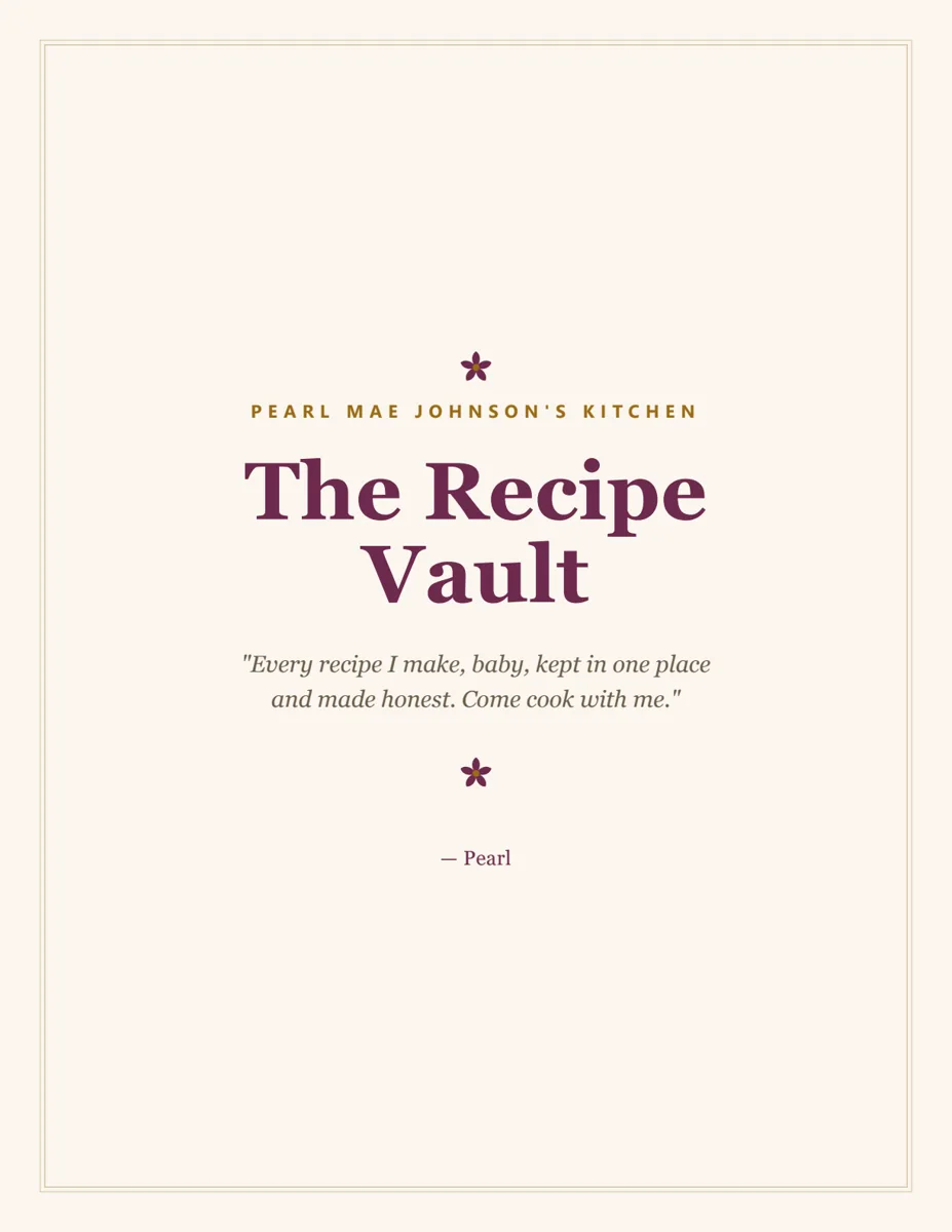 The Recipe Vault cover